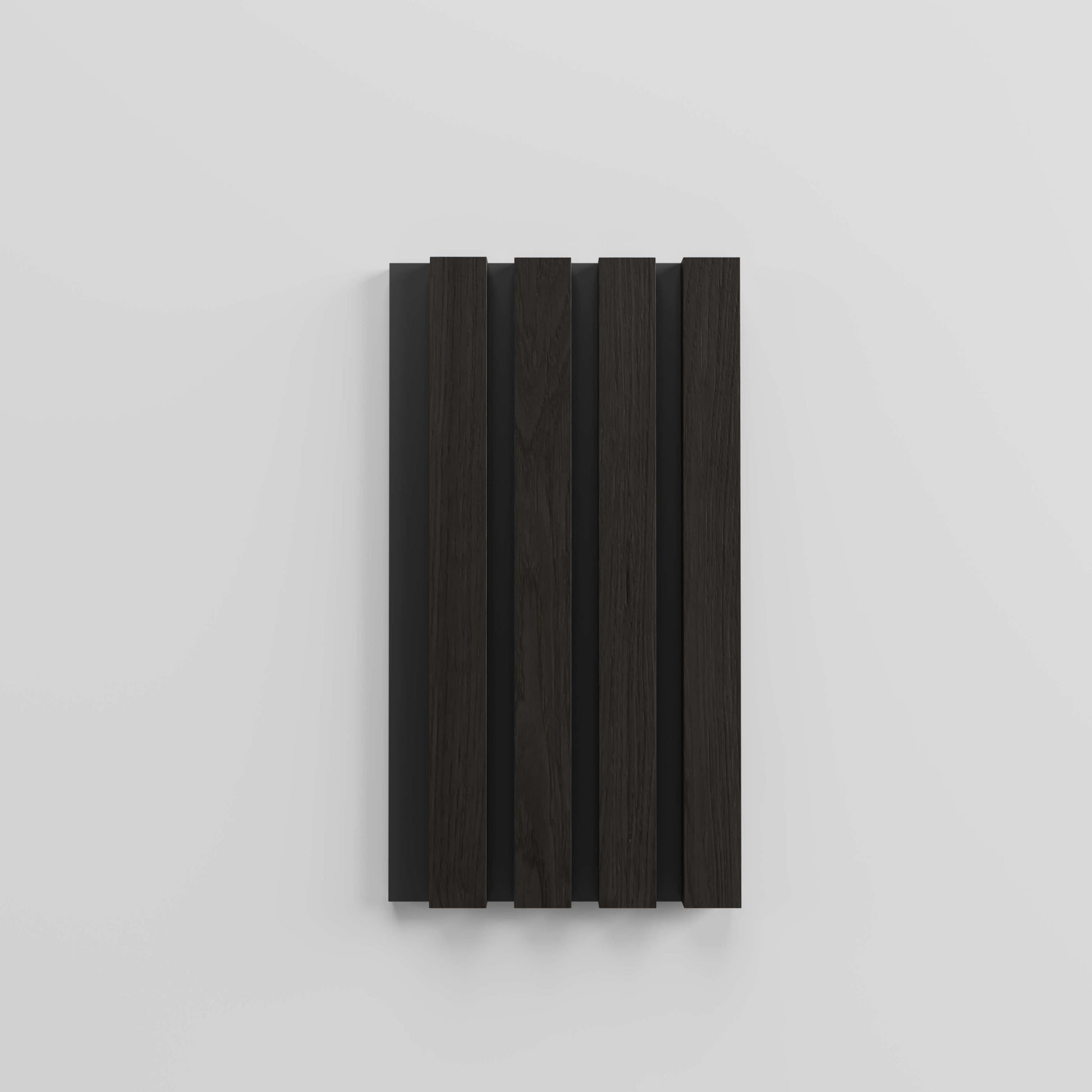 Charcoal Oiled Oak Slat wall panel sample